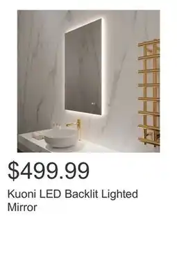 Costco Kuoni LED Backlit Lighted Mirror offer