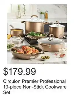 Costco Circulon Premier Professional 10-piece Non-Stick Cookware Set offer