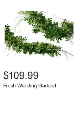 Costco Fresh Wedding Garland offer