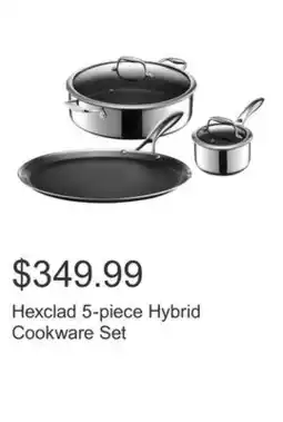 Costco Hexclad 5-piece Hybrid Cookware Set offer