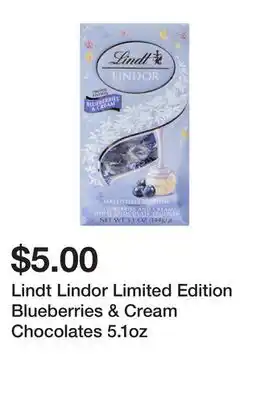 Five Below Lindt Lindor Limited Edition Blueberries & Cream Chocolates 5.1oz offer