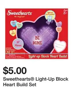 Five Below Sweethearts Light-Up Block Heart Build Set offer