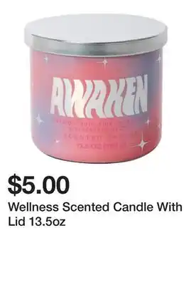 Five Below Wellness Scented Candle With Lid 13.5oz offer