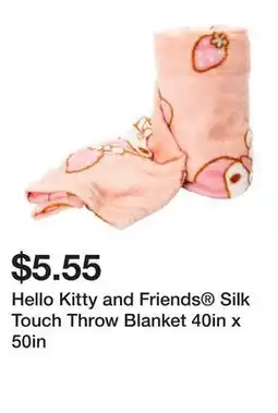 Five Below Hello Kitty and Friends Silk Touch Throw Blanket 40in x 50in offer