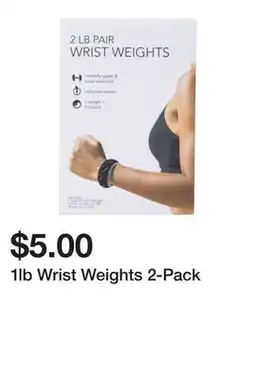 Five Below 1lb Wrist Weights 2-Pack offer