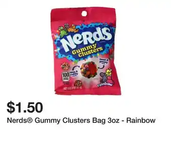 Five Below Nerds Gummy Clusters Bag 3oz - Rainbow offer