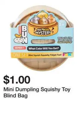 Five Below Mini Dumpling Squishy Toy Blind Bag offer