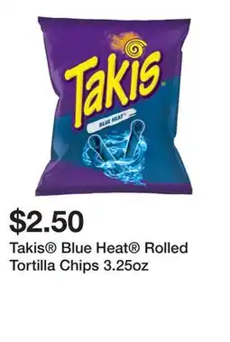 Five Below Takis Blue Heat Rolled Tortilla Chips 3.25oz offer