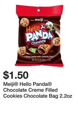 Five Below Meiji Hello Panda Chocolate Creme Filled Cookies Chocolate Bag 2.2oz offer