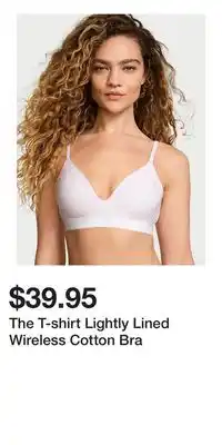 Victoria's Secret The T-shirt Lightly Lined Wireless Cotton Bra offer