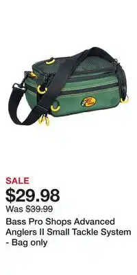 Cabela's Bass Pro Shops Advanced Anglers II Small Tackle System - Bag only offer