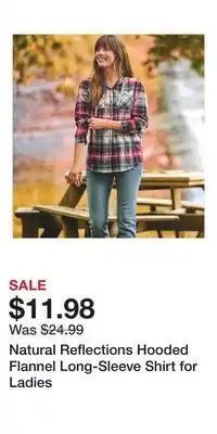 Cabela's Natural Reflections Hooded Flannel Long-Sleeve Shirt for Ladies offer