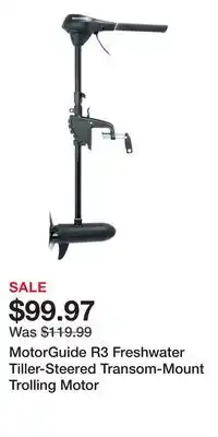 Cabela's MotorGuide R3 Freshwater Tiller-Steered Transom-Mount Trolling Motor offer