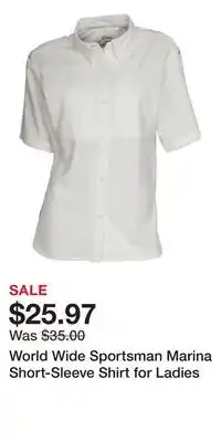 Cabela's World Wide Sportsman Marina Short-Sleeve Shirt for Ladies offer