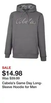 Cabela's Cabela's Game Day Long-Sleeve Hoodie for Men offer