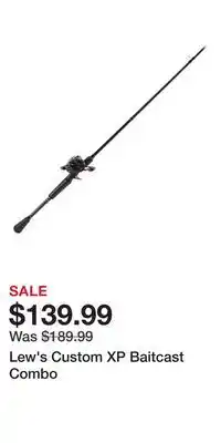 Cabela's Lew's Custom XP Baitcast Combo offer