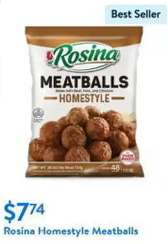 Walmart Rosina Homestyle Meatballs offer