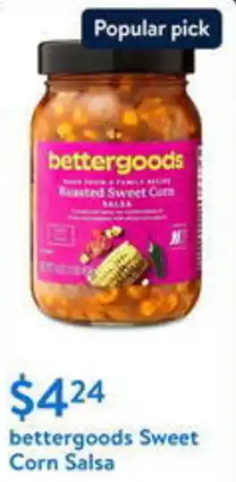 Walmart bettergoods Sweet Corn Salsa offer