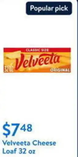 Walmart Velveeta Cheese Loaf offer