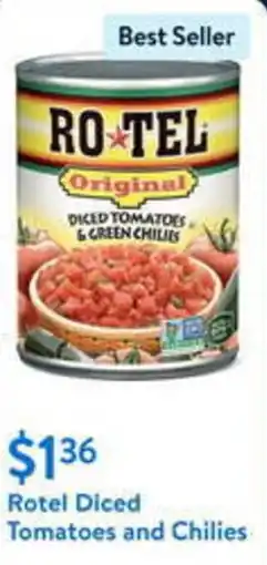 Walmart Rotel Diced Tomatoes and Chilies offer