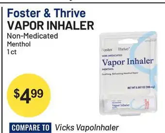 Health Mart Foster & Thrive VAPOR INHALER offer