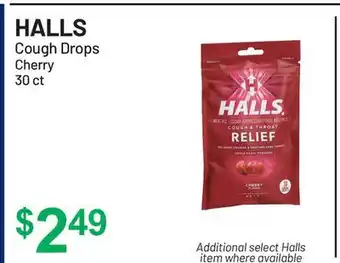 Health Mart HALLS Cough Drops Cherry offer