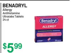 Health Mart BENADRYL Allergy Antihistamine Ultratabs Tablets offer