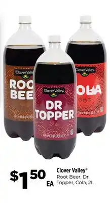 Dollar General Clover Valley Root Beer, Dr. Topper, Cola offer