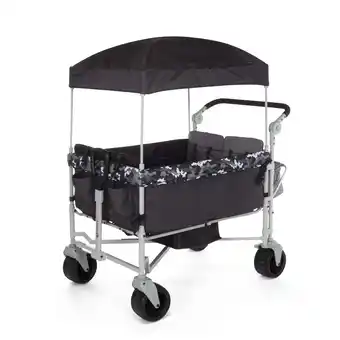 Walmart Safety 1ˢᵗ Summit Sprint Quad Wagon Stroller 4 Passenger, Charcoal Camo, Toddler, Unisex offer