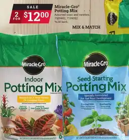 Ace Hardware Miracle-Gro Potting Mix offer