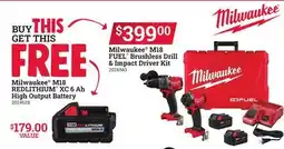 Ace Hardware Milwaukee M18 FUEL Brushless Drill & Impact Driver Kit offer