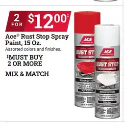 Ace Hardware Ace Rust Stop Spray Paint, 15 Oz offer