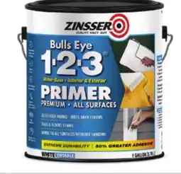 Ace Hardware Zinsser Bulls Eye 1-2-3 Primer, 1 Gal offer