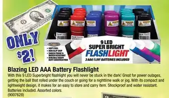 Ace Hardware Blazing LED AAA Battery Flashlight offer