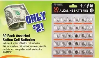 Ace Hardware 30 Pack Assorted Button Cell Batteries offer