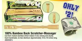 Ace Hardware 100% Bamboo Back Scratcher-Massager offer