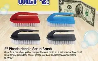 Ace Hardware 2 Plastic Handle Scrub Brush offer