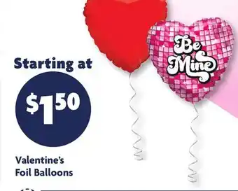 Family Dollar Valentine's Foil Balloons offer