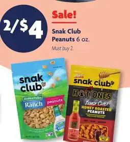 Family Dollar Snak Club Peanuts offer