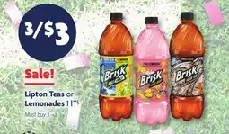 Family Dollar Lipton Teas or Lemonades offer