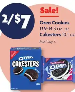 Family Dollar Oreo Cookies 13.9-14.3 oz. or Cakesters 10.1 oz offer