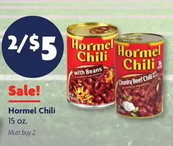 Family Dollar Hormel Chili offer