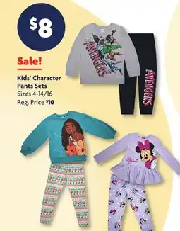 Family Dollar Kids' Character Pants Sets offer