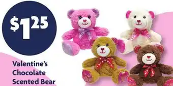 Family Dollar Valentine's Chocolate Scented Bear offer