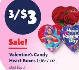 Family Dollar Valentine's Candy Heart Boxes offer