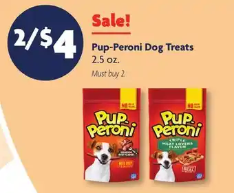 Family Dollar Pup-Peroni Dog Treats offer