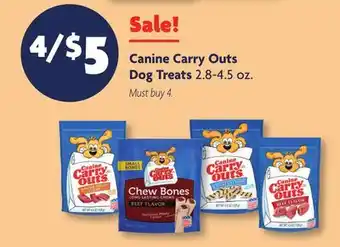 Family Dollar Canine Carry Outs Dog Treats offer