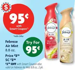 Family Dollar Febreze Air Mist offer