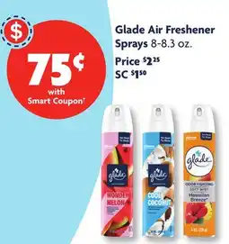 Family Dollar Glade Air Freshener Sprays offer