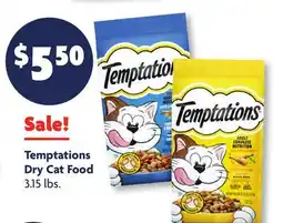 Family Dollar Temptations Dry Cat Food offer